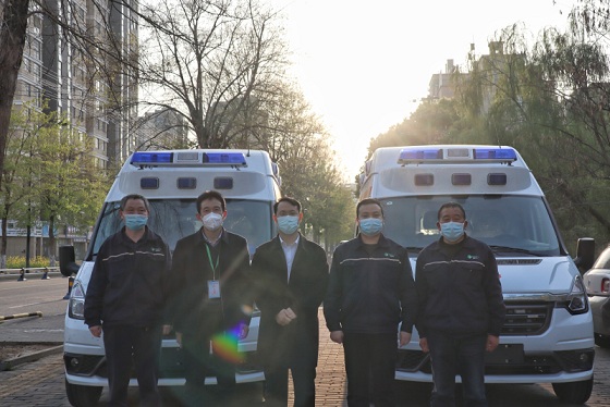 爱心企业助力抗疫      国泰向颍上县捐赠两辆救护车